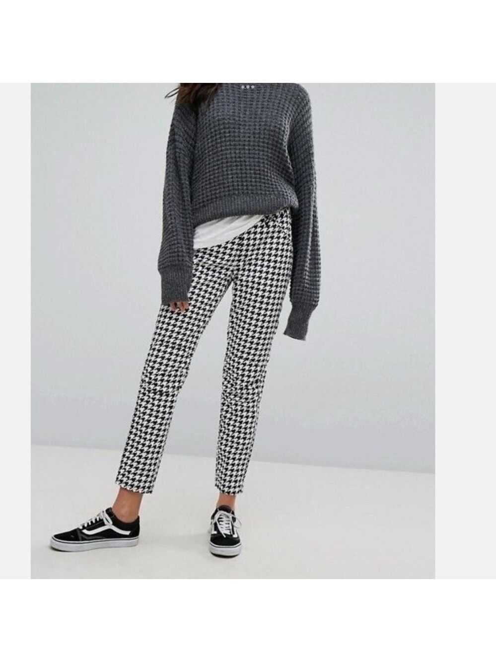G-Star Raw Elwood X Harrison Williams houndstooth black white 5622 size 28 NWOT